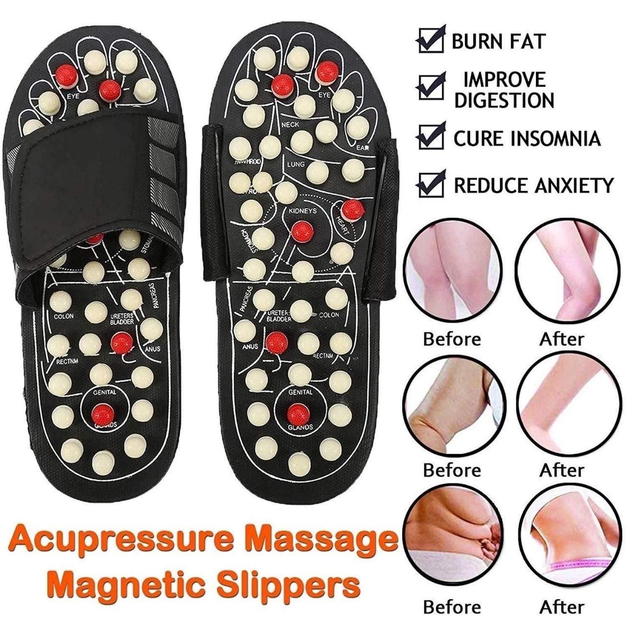 Acupressure Paduka slippers with magnetic points-Comfort Sandals for Men & Women