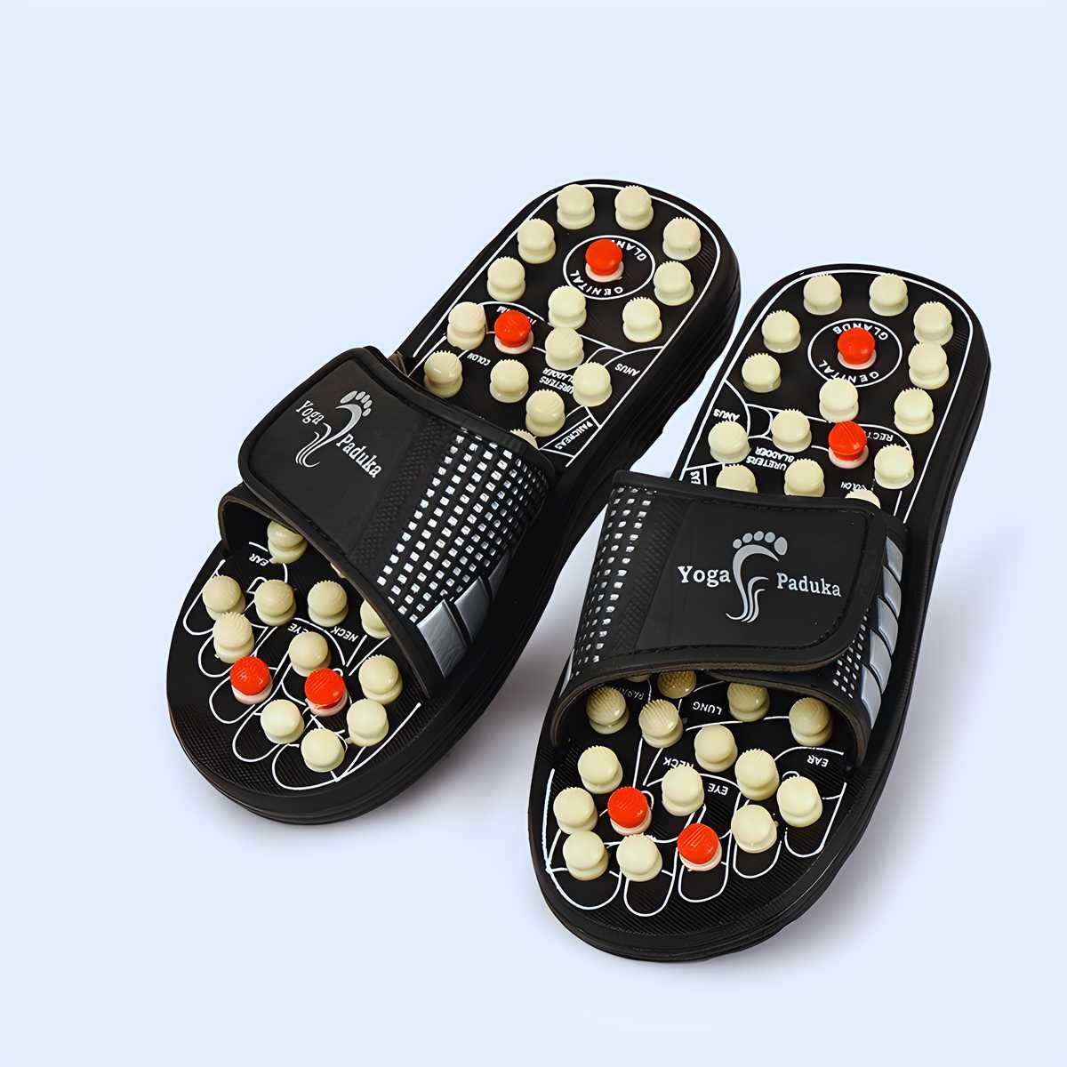 Acupressure Paduka slippers with magnetic points-Comfort Sandals for Men & Women