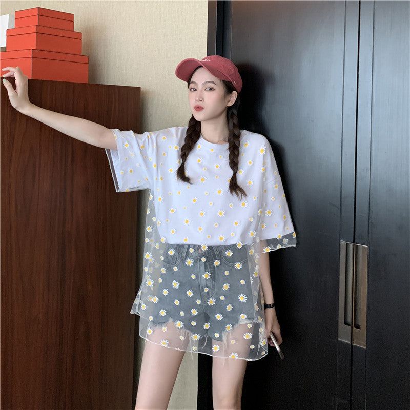 Xiaoxuju fake two T-shirts