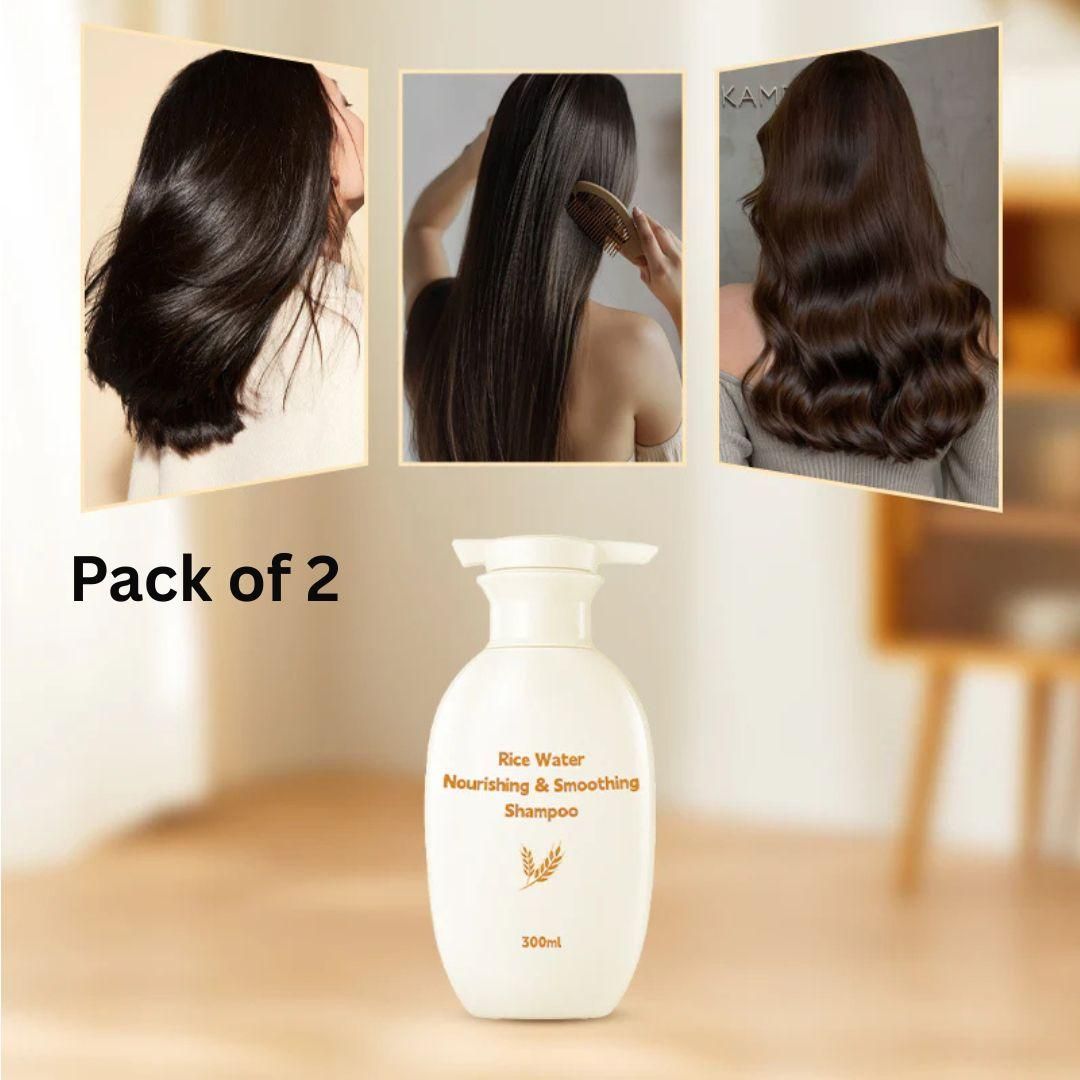 Rice Water Nourishing & Smoothing Shampoo 300ML (Pack of 2)